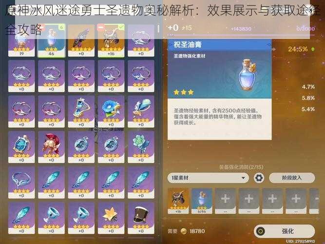 原神冰风迷途勇士圣遗物奥秘解析:效果展示与获取途径全攻略