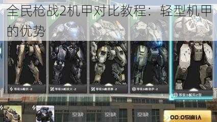 全民枪战2机甲对比教程:轻型机甲的优势