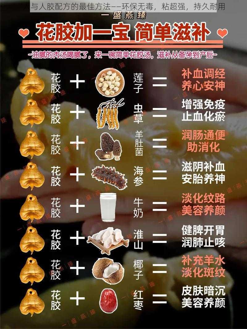 人与人胶配方的最佳方法——环保无毒,粘超强,持久耐用
