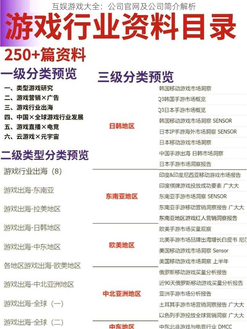 互娱游戏大全:公司官网及公司简介解析