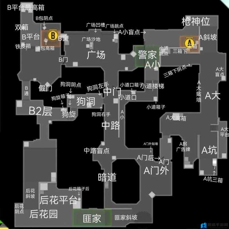 CF手游沙漠灰地图深度攻略，全面解析战斗技巧与地图布局