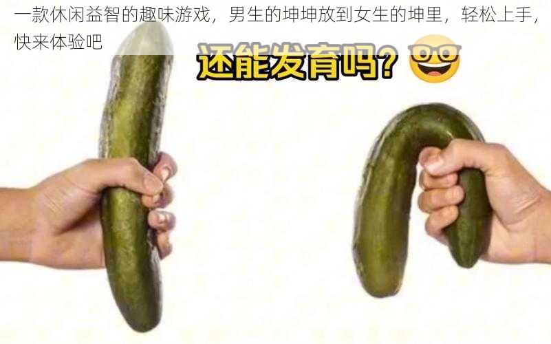 一款休闲益智的趣味游戏,男生的坤坤放到女生的坤里,轻松上手,快来体验吧