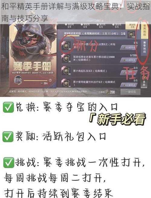 和平精英手册详解与满级攻略宝典：实战指南与技巧分享