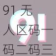 91 无人区码一码二码三码的特点：安全加密，快速传输，隐私保护