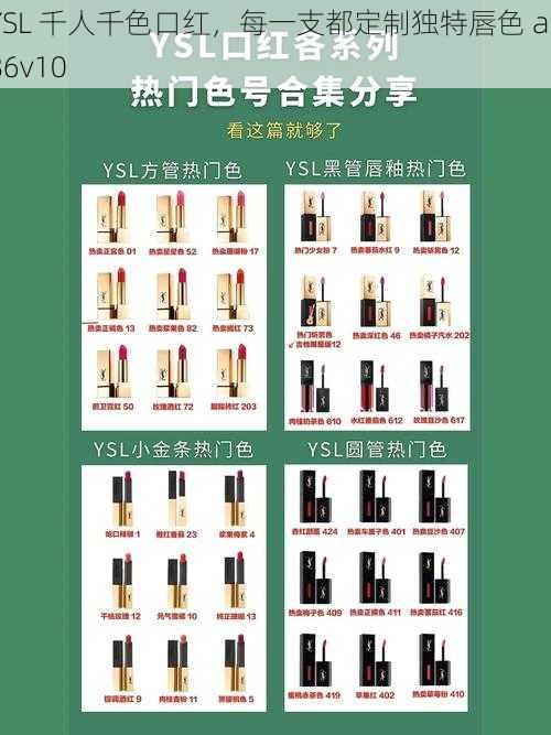 YSL 千人千色口红,每一支都定制独特唇色 ae86v10