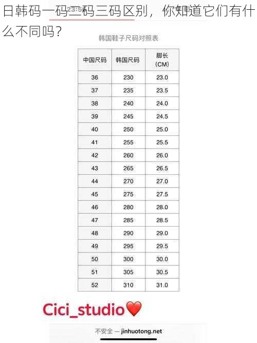 日韩码一码二码三码区别,你知道它们有什么不同吗?