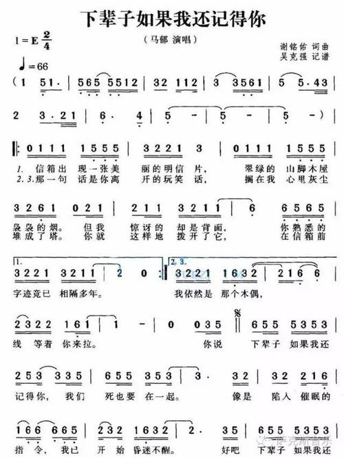 你说下辈子如果我还记得你：一首跨越时空的深情告白歌曲