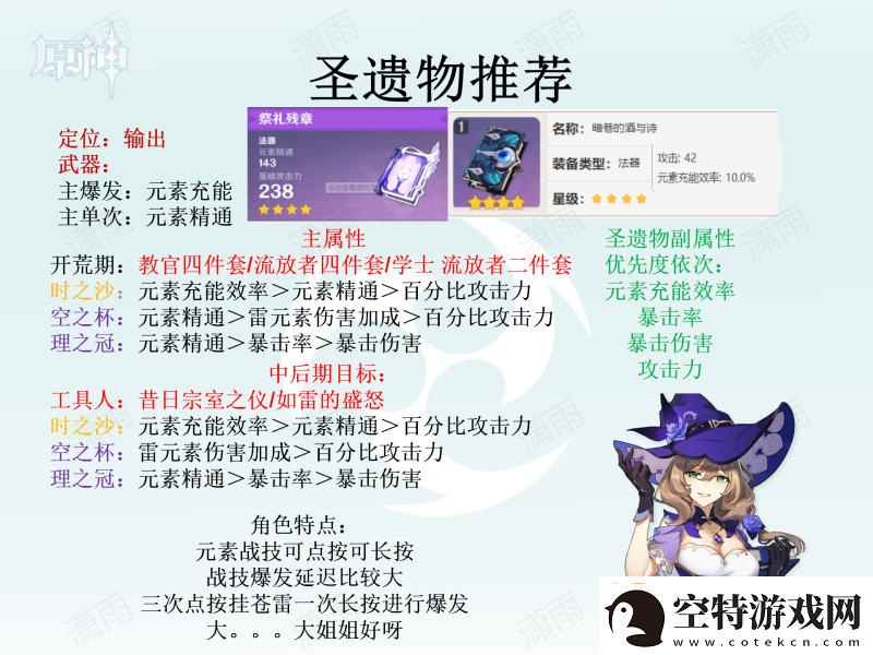 原神圣遗物怎么选