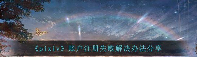 pixiv账号怎么注册不了-账户注册失败解决办法分享