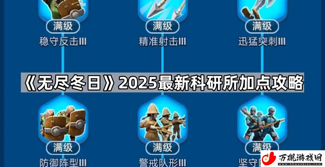 无尽冬日科研所怎么加点2025-2025最新科研所加点攻略