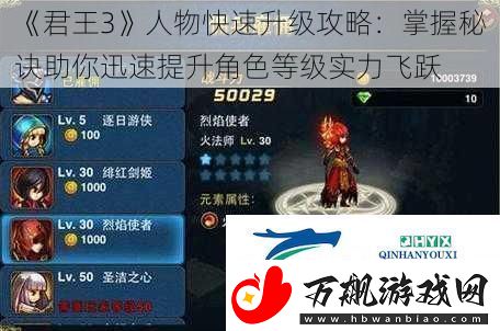 君王3人物快速升级攻略：掌握秘诀助你迅速提升角色等级实力飞跃