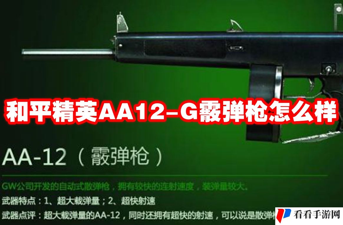 和平精英AA12-G霰弹枪怎么样-和平精英AA12-G霰弹枪介绍