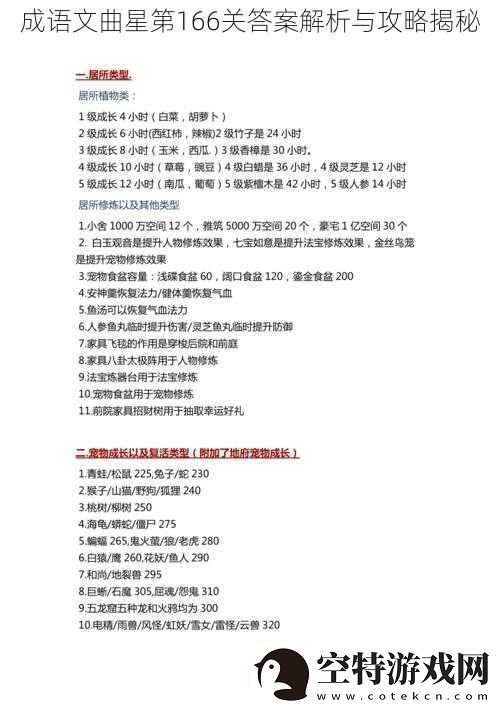 成语文曲星第166关答案解析与攻略揭秘