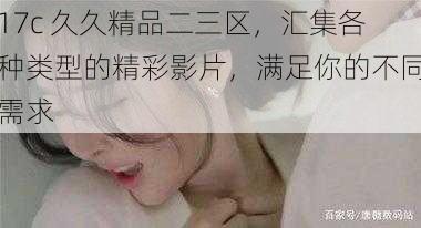 17c 久久精品二三区,汇集各种类型的精彩影片,满足你的不同需求