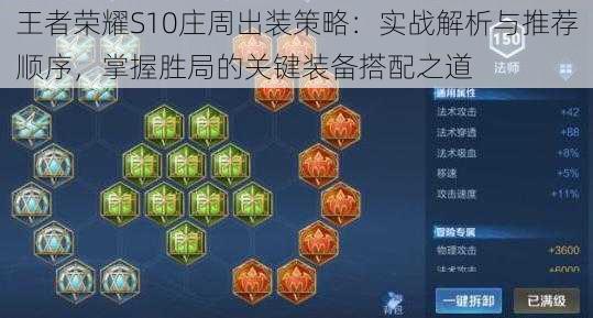王者荣耀S10庄周出装策略:实战解析与推荐顺序,掌握胜局的关键装备搭配之道