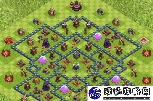 部落冲突17本阵型怎么摆