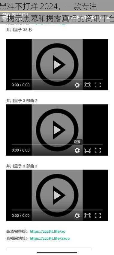 黑料不打烊 2024,一款专注于揭示黑幕和揭露真相的资讯平台