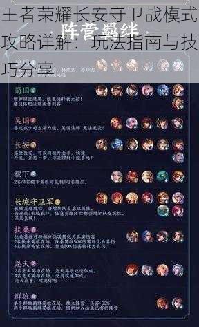 王者荣耀长安守卫战模式攻略详解:玩法指南与技巧分享