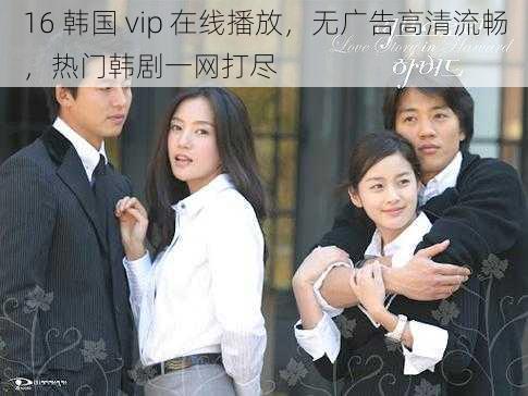 16 韩国 vip 在线播放，无广告高清流畅，热门韩剧一网打尽