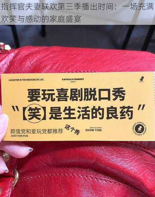 指挥官夫妻联欢第三季播出时间：一场充满欢笑与感动的家庭盛宴