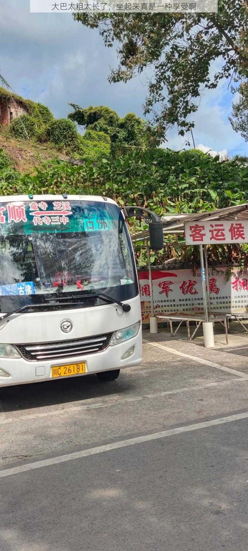 大巴太粗太长了,坐起来真是一种享受啊