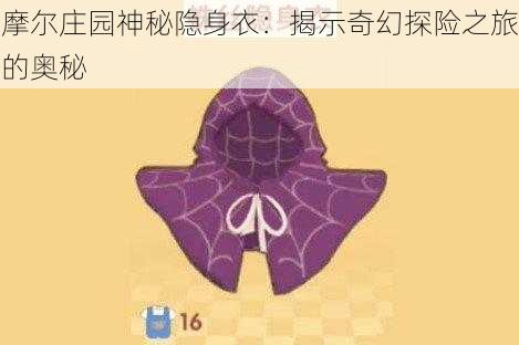 摩尔庄园神秘隐身衣：揭示奇幻探险之旅的奥秘