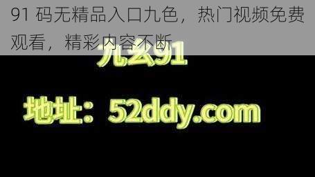 91 码无精品入口九色,热门视频免费观看,精彩内容不断
