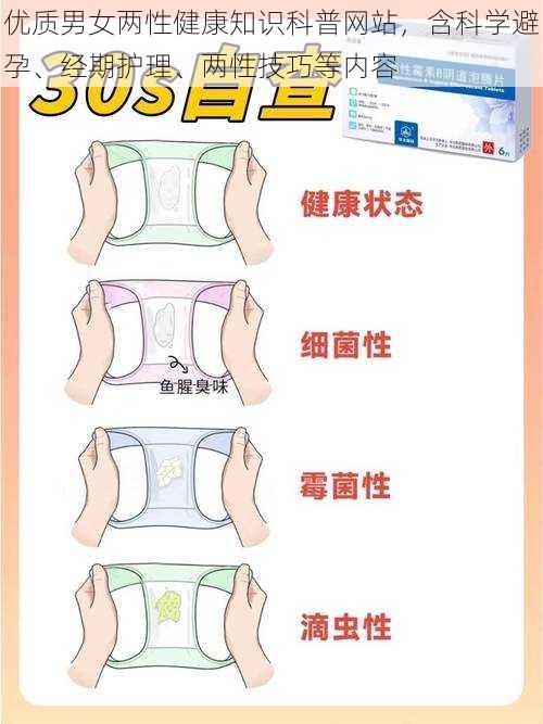 优质男女两性健康知识科普网站，含科学避孕、经期护理、两性技巧等内容