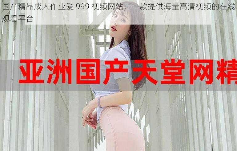 国产精品成人作业爱 999 视频网站,一款提供海量高清视频的在线观看平台