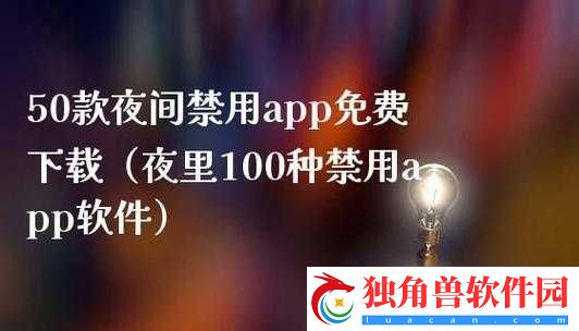 50-款夜间禁用软件-app-免费：守护你的夜间时光
