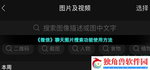 微信聊天图片搜索怎么用-聊天图片搜索功能使用方法介绍