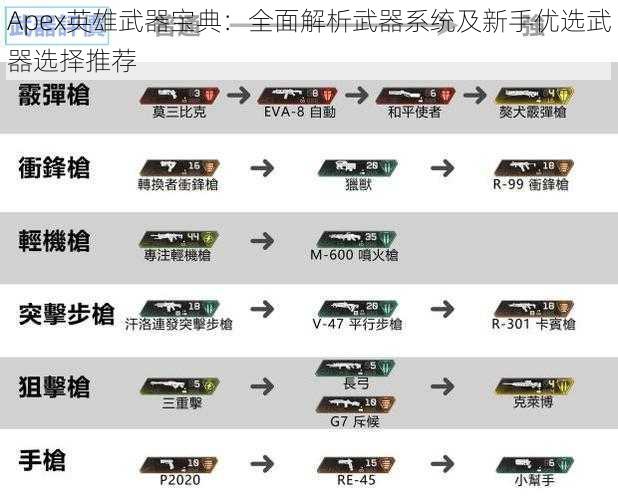 Apex英雄武器宝典:全面解析武器系统及新手优选武器选择推荐