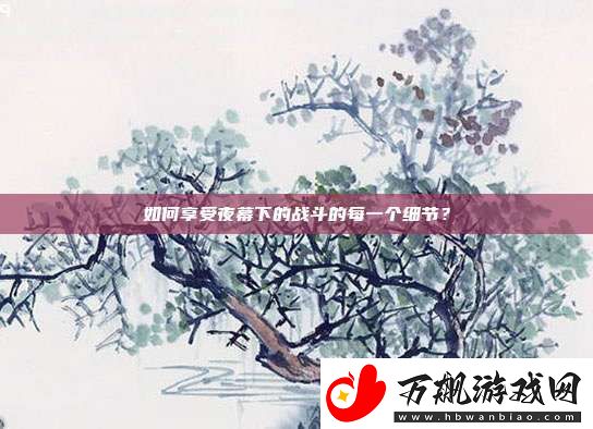 如何享受夜幕下的战斗的每一个细节