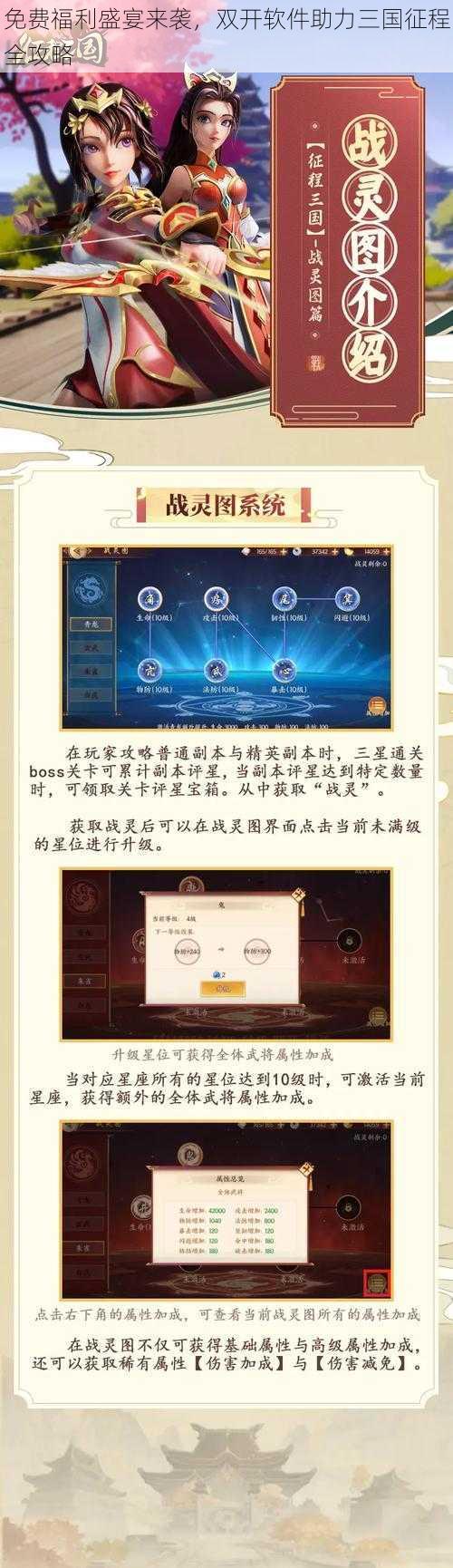 免费福利盛宴来袭，双开软件助力三国征程全攻略
