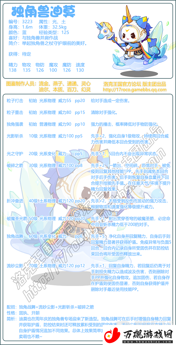 洛克王国独角兽迪莫性格选择什么