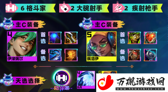 云顶之弈s10格斗九五阵容怎么搭配