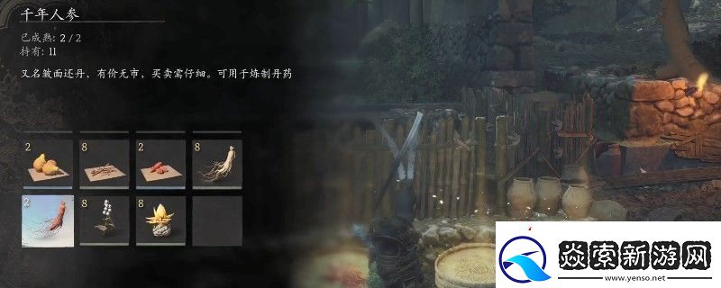 黑神话：悟空千年人参种子获得视频