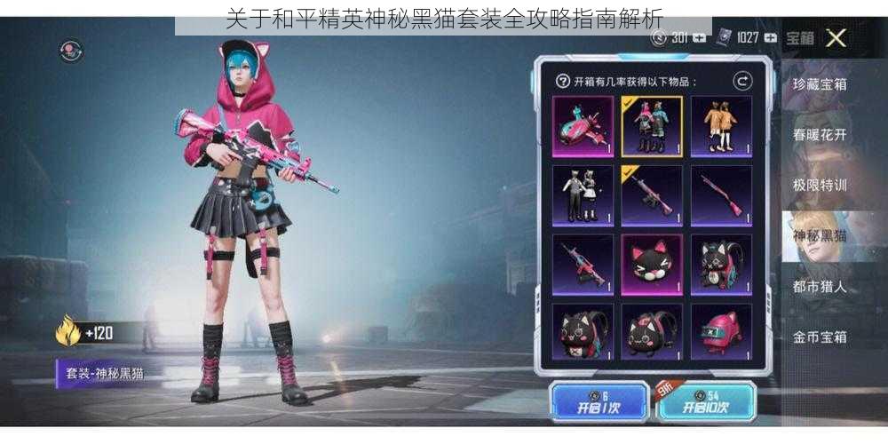 关于和平精英神秘黑猫套装全攻略指南解析