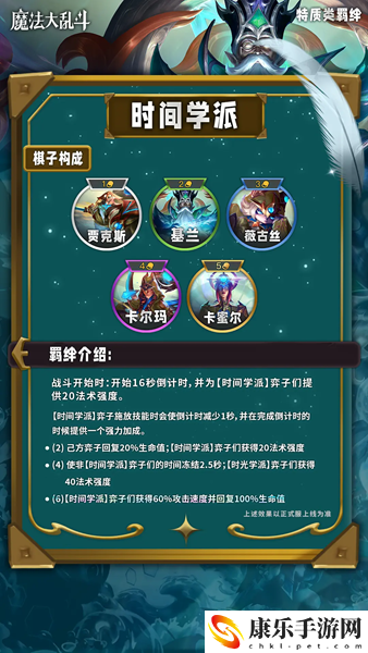 云顶之弈s12时间学派羁绊介绍