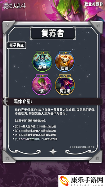 云顶之弈s12复苏者羁绊介绍