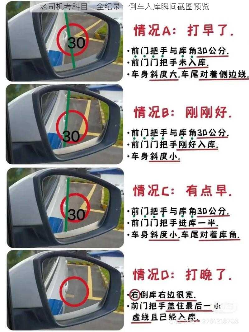 老司机考科目二全纪录:倒车入库瞬间截图预览