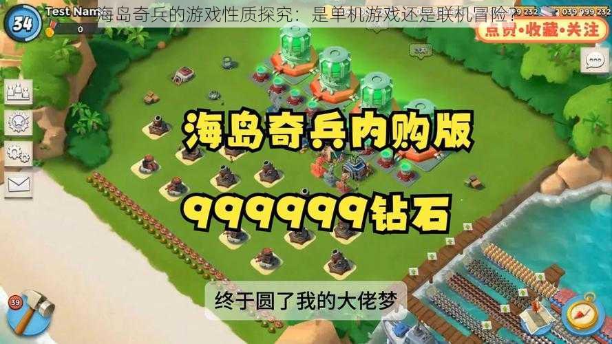 海岛奇兵的游戏性质探究:是单机游戏还是联机冒险?