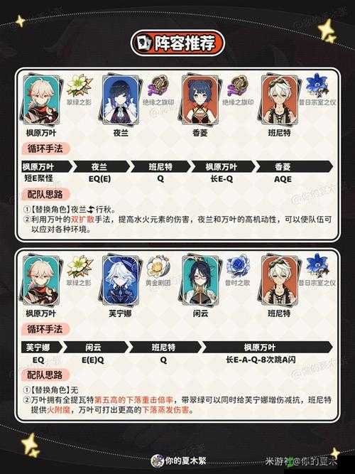 《原神》3.7版本枫原万叶攻略：玩法详解养成双扩输出手法指南