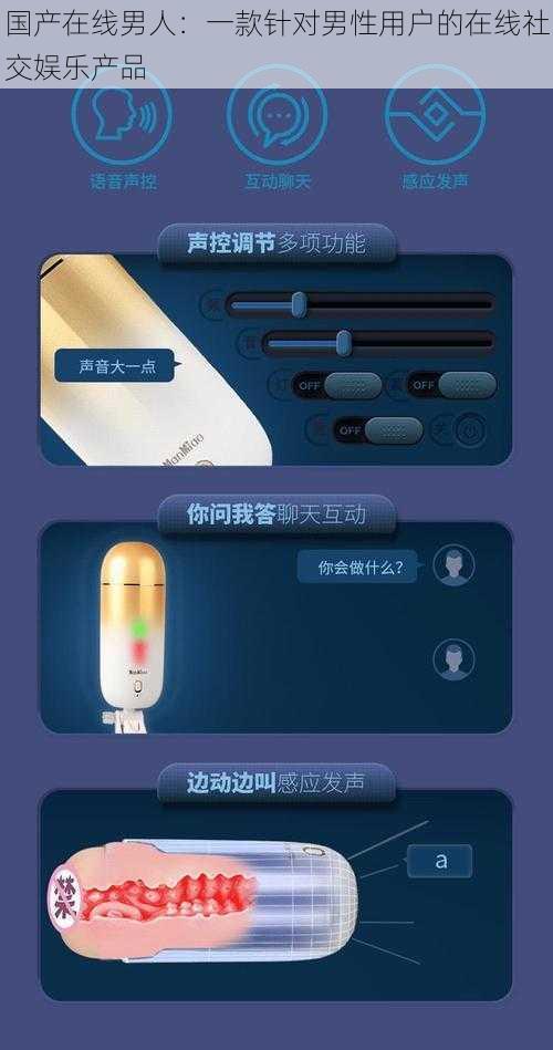国产在线男人:一款针对男性用户的在线社交娱乐产品