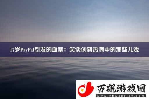 17岁PayPal引发的血案：笑谈创新热潮中的那些儿戏