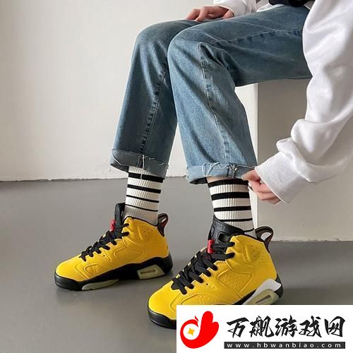 黄色AJ搭配女-网友：散发活力与个性