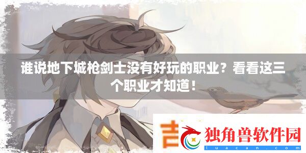 谁说地下城枪剑士没有好玩的职业