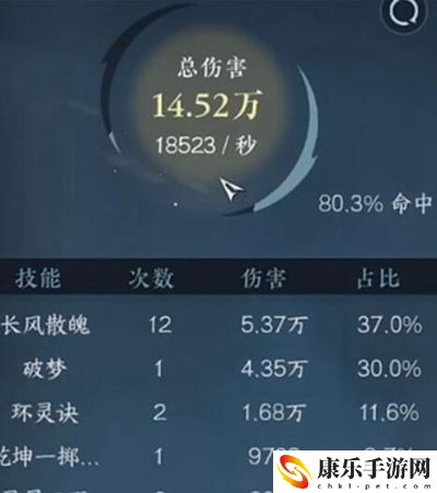 逆水寒手游怎么看秒伤