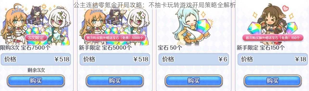 公主连结零氪金开局攻略:不抽卡玩转游戏开局策略全解析