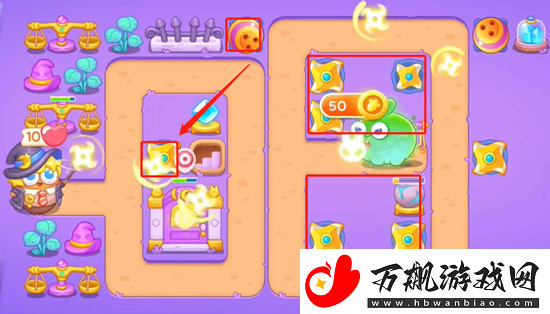 保卫萝卜4阿波与魔法宝藏第74关怎么过